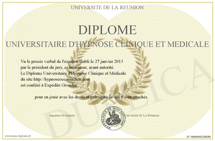 diplome universitaire hypnose infirmier